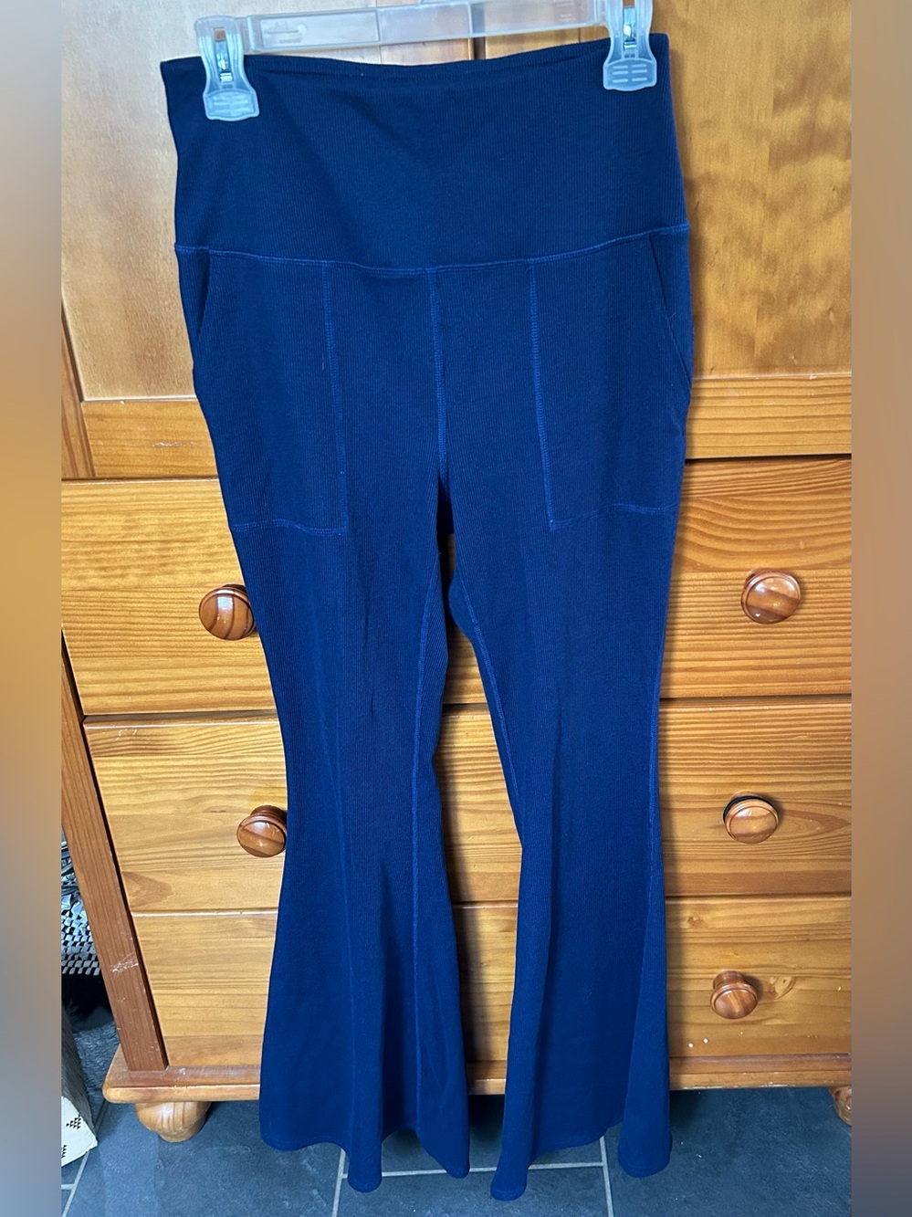Navy Women's Flared Leggings